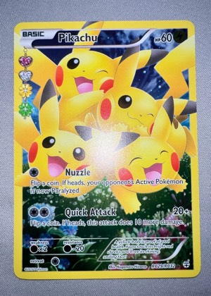 Pikachu (Full Art), graded 8.5