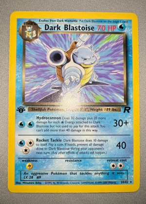 Dark Blastoise (20), graded 8.5