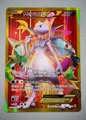 Mewtwo EX (164 Secret Full Art), graded 9.0