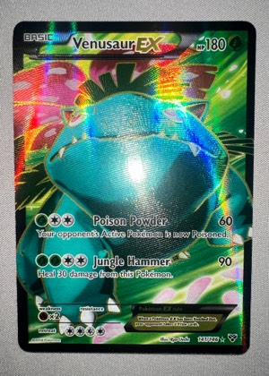 Venusaur EX (141 Full Art), graded 9.0