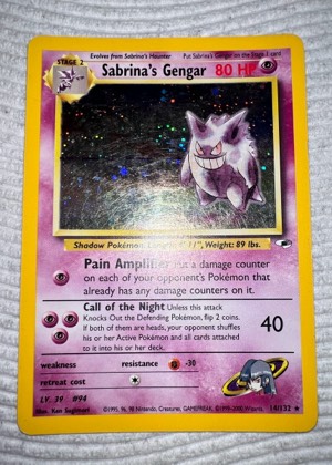 Sabrina's Gengar, graded 4.5