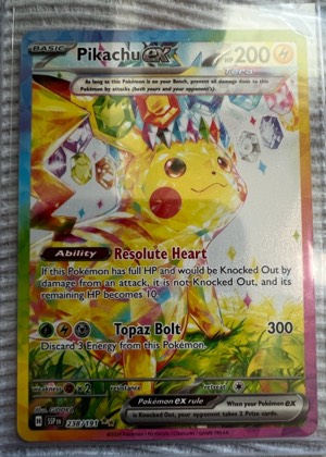 Pikachu ex - 238/191 graded 9