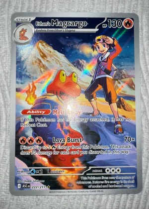 Ethan's Magcargo, graded 9.5