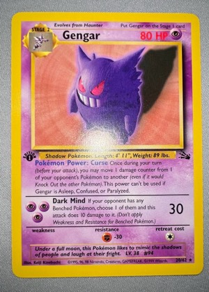Gengar (20) graded 6 & below