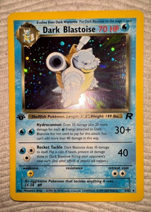 Dark Blastoise (3), graded 7.5