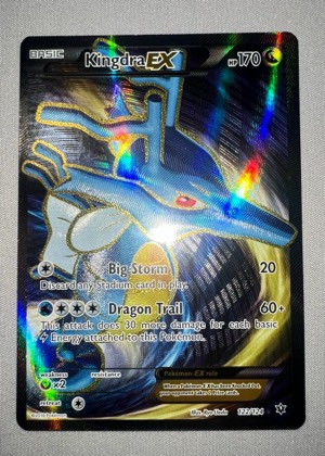 Kingdra EX (Full Art), graded 9.0