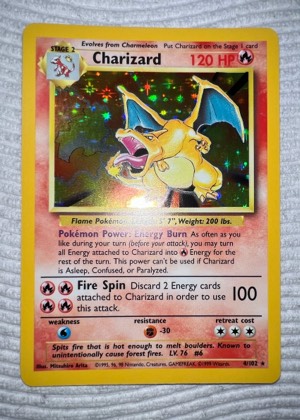 Charizard, graded 7.5