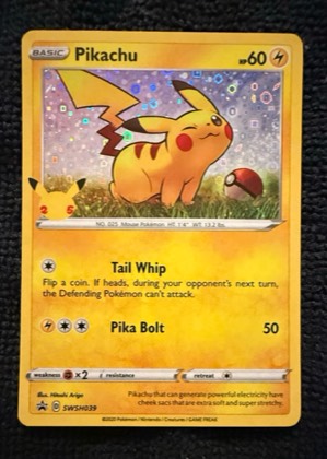 Pikachu - SWSH039, graded 9.0