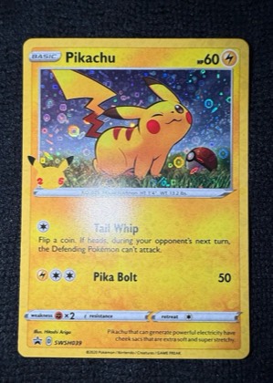 Pikachu - SWSH039, graded 8.5
