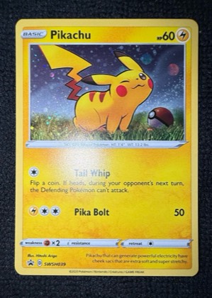 Pikachu - SWSH039, graded 9.0