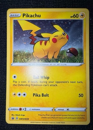 Pikachu - SWSH039, graded 8.5