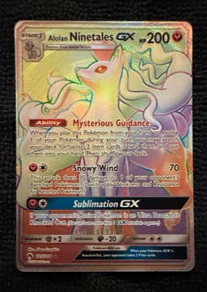 Alolan Ninetales GX (Secret), graded 8.5