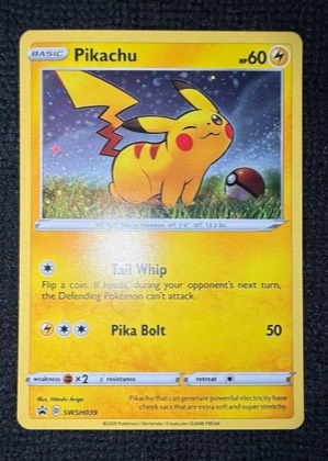 Pikachu - SWSH039, graded 8.0