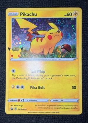 Pikachu - SWSH039, graded 9.0