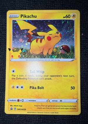 Pikachu - SWSH039, graded 8.0
