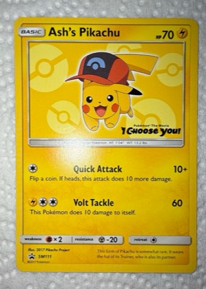 Ash's Pikachu - SM111, graded 9.0
