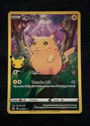 Pikachu, graded 7.5