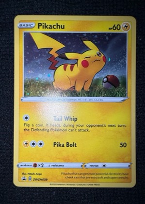 Pikachu - SWSH039, graded 9.0