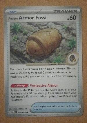 Antique Armor Fossil graded 9