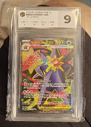 Mega Starmie ex, graded 9.0