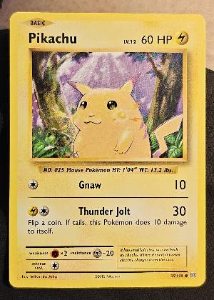 Pikachu, graded 7.5