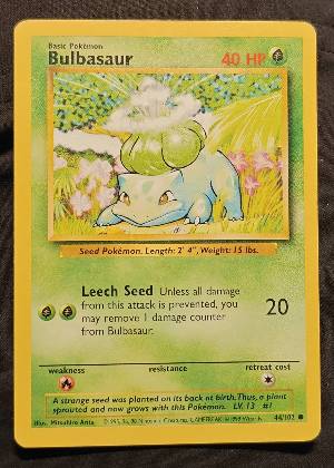 Bulbasaur graded 8
