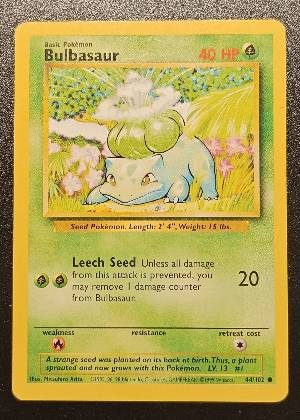 Bulbasaur, graded 7.5