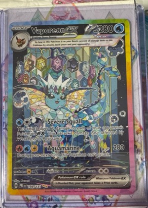 Vaporeon ex, graded 8.5