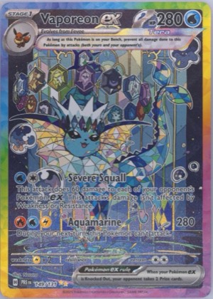 Vaporeon ex, graded 7.0
