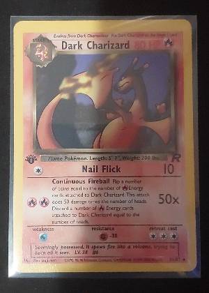 Dark Charizard, graded 9.0