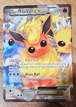 Flareon EX (Full Art), graded 9.5