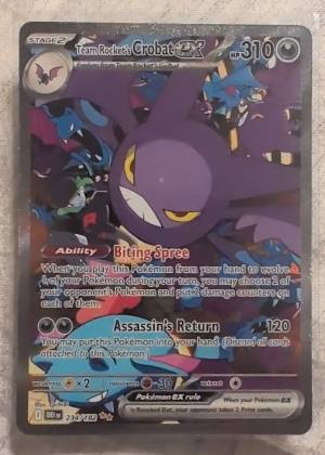 Team Rocket's Crobat ex - 234/182 graded 8