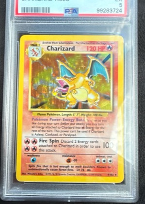 Charizard, graded 5.0