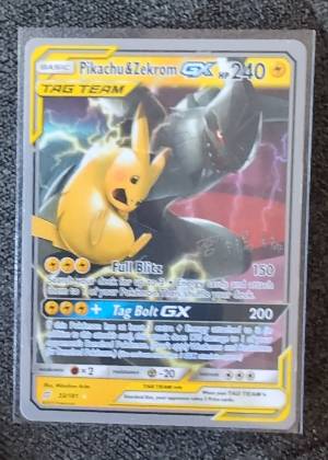 Pikachu & Zekrom GX - 2019 (Haruki Miyamoto), graded 8.0