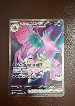 Team Rocket's Nidoking ex, graded 9.0