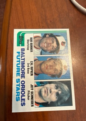 Cal Ripken / Bob Bonner / Jeff Schneider, graded 8.5