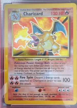 Charizard graded 8.5