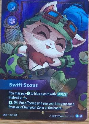 Teemo, Swift Scout (Overnumbered), graded 9.5