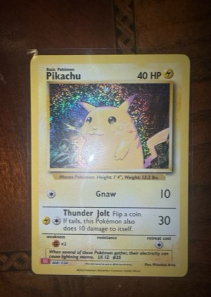 Pikachu, graded 8.5