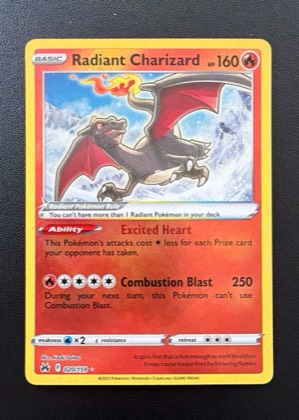 Radiant Charizard, graded 9.5