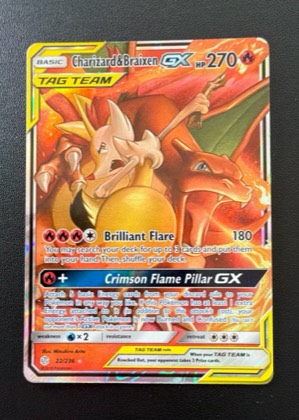 Charizard & Braixen GX, graded 9.0