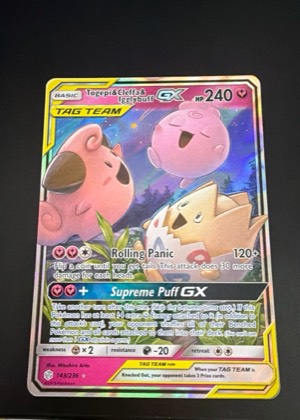 Togepi & Cleffa & Igglybuff GX, graded 9.5