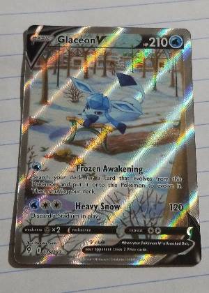 Glaceon V (Alternate Full Art), graded 9.0