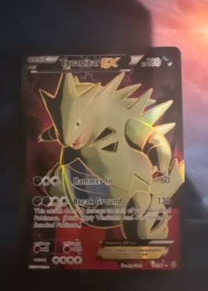 Tyranitar EX (91 Full Art), graded 7.5