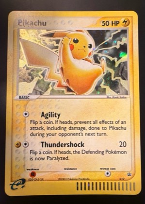 Pikachu, graded 9.0