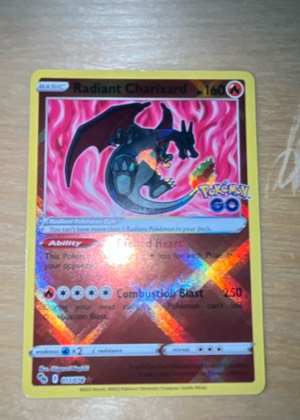 Radiant Charizard, graded 9.0