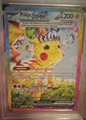 Pikachu ex, graded 9.0