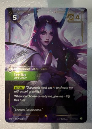 Irelia - Fervent (Signature), graded 9.0