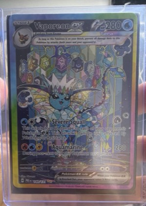 Vaporeon ex graded 8.5
