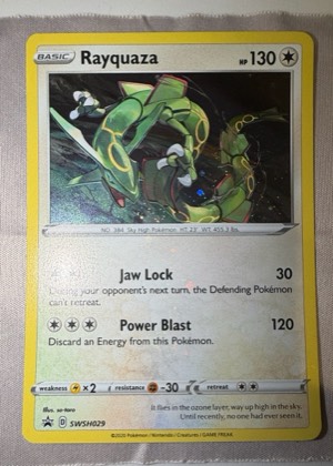 Rayquaza - SWSH029 graded 9